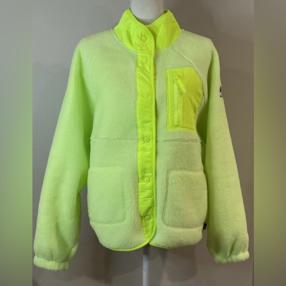 Puma Vibrant Lime Fleece Pullover
